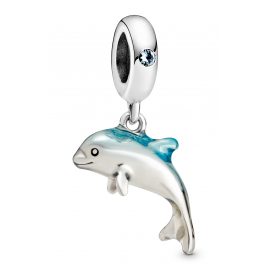 Pandora 798947C01 Dangle Charm Shimmering Dolphin Silver