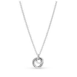 Pandora 391455C01-60 Ladies' Necklace 925 Silver Family Always Encircled