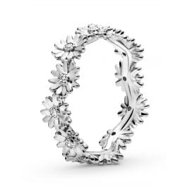Pandora 198799C01 Silver Ladies' Ring Sparkling Daisy Flower Crown