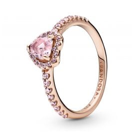 Pandora 188421C04 Damen-Ring Erhabenes Herz Rosé