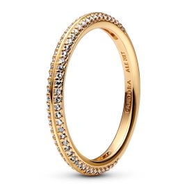 Pandora 169679C01 Women's Ring Gold Tone Pavé