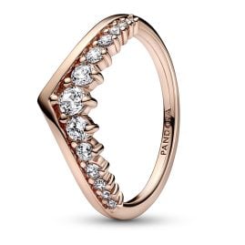 Pandora 182320C01 Ladies' Ring Wish Floating Pavé Rose Gold Toned