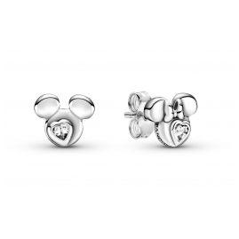 Pandora 299258C01 Ladies' Stud Earrings Mickey and Minnie Mouse