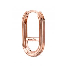 Pandora 289657C00 Single Hoop Link Earring Rose Gold Tone