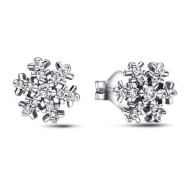 Pandora 292370C01 Ladies' Ear Studs Sparkling Snowflake Silver Earrings