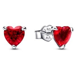 Pandora 292549C01 Women's Stud Earrings Red Hearts