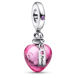 Pandora 792509C01 Dangle Charm Love Potion Murano Glass and Heart