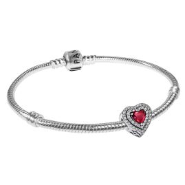 Pandora 15086 Geschenkset Damen-Armband Funkelndes Rotes Herz