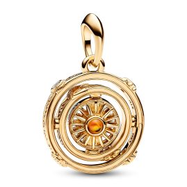 Pandora 762971C01 Charm-Anhänger Drehendes Astrolabium Goldfarben