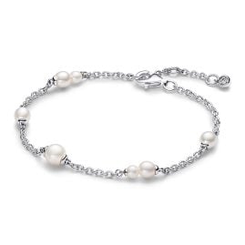 Pandora 593172C01 Women's Station Chain Bracelet Freshwater Cultured Pearls