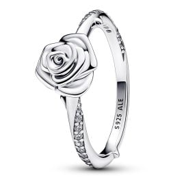 Pandora 193215C01 Damenring Blühende Rose Silber