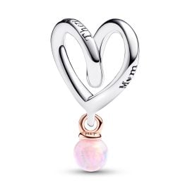 Pandora 783242C01 Silver Charm Two-tone Wrapped Heart