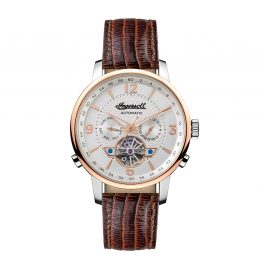 Ingersoll I00701B Men's Watch Automatic The Grafton Multifunction brown/silver