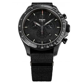 traser H3 109465 Herren-Chronograph P67 Officer Pro Chrono Schwarz mit Natoband