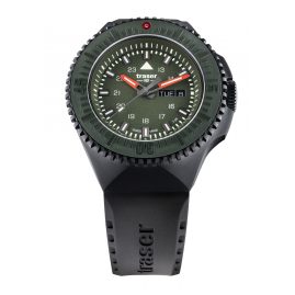 traser H3 109859 Herrenuhr P69 Black Stealth Grün mit Kautschukband