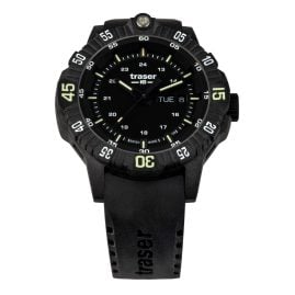traser H3 110723 P99 Q Tactical Watch Black with Rubber Strap