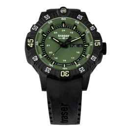 traser H3 110727 P99 Q Tactical Watch Green with Rubber Strap