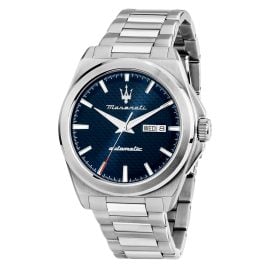 Maserati R8823152002 Herrenuhr Automatik Velocità Edelstahl/Blau
