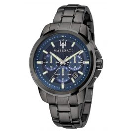 Maserati R8873621005 Men's Watch Chronograph Successo Grey/Blue