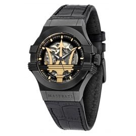 Maserati R8821108036 Herren-Automatikuhr Potenza Skelett Schwarz