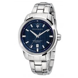 Maserati R8853121004 Men's Watch Successo silver/blue