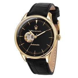 Maserati R8821146001 Men's Watch Automatic Tradizione Black/Gold Tone