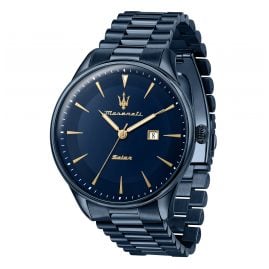 Maserati R8853146003 Men's Watch Solar Tradizione Blue