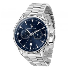 Maserati R8873646005 Chronograph Men's Watch Tradizione Steel/Blue