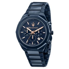 Maserati R8873642008 Men's Watch Chronograph Stile Blue