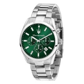 Maserati R8853151011 Men's Watch Chronograph Attrazione Steel/Green