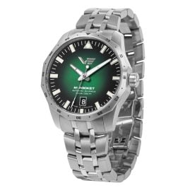 Vostok Europe NH35-125A749B Armbanduhr Unisex Automatik Rocket N1 Stahl/Grün 39 mm