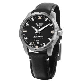 Vostok Europe NH35-125A747-LBBLK Unisex Watch Automatic Rocket N1 Black 39 mm
