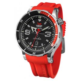 Vostok Europe NH35A-510A587-RED Anchar Men's Automatic Watch Red with Two Straps