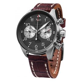 Vostok Europe 6S21-325A666 Men's Watch Space Race Chronograph Brown/Grey