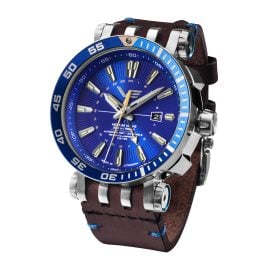 Vostok Europe NH34-575A716_BLUE Automatic Watch GMT Energia Rocket Blue 2 Straps