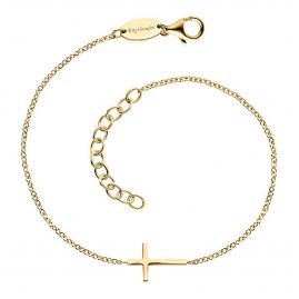 Engelsrufer ERB-LILCROSS-G Women's Bracelet Cross Gold Tone
