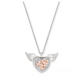 Engelsrufer ERN-HEARTANGEL-BIR Women's Necklace Heart with Wings Silver