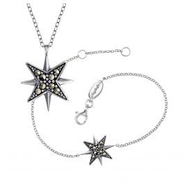 Engelsrufer ERSET-S16 Geschenk-Set Halskette und Armband für Damen Stern