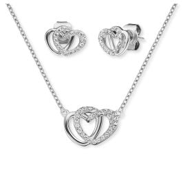 Engelsrufer ERMT-LILHEART2-ZI Women's Set Necklace and Earrings Infinity Heart