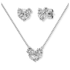 Engelsrufer ERMT-LILHEART4-ZI Women's Set Necklace and Earrings Sparkling Heart