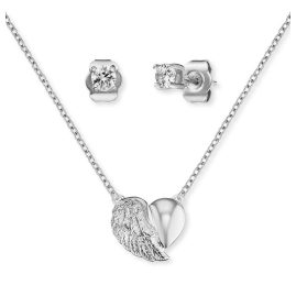 Engelsrufer ERMT-LILHEARTWING-ZI Jewellery Set Necklace and Earrings Heartwing