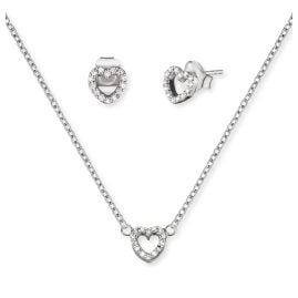 Engelsrufer ERMT-LILHEART1-ZI Ladies' Gift Set Necklace and Earrings Hearts
