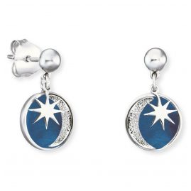 Engelsrufer ERE-MOON-PB Ladies' Earrings Sun, Moon and Star Silver