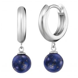 Engelsrufer ERE-LP-CR Women's Earrings Silver Powerful Stone Lapis Lazuli