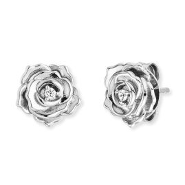 Engelsrufer ERE-ROSE-ZI-ST Women's Stud Earrings Silver Rose