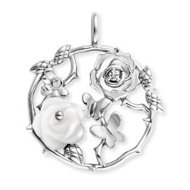 Engelsrufer ERP-ROSEGARDEN-PE-ZI Silber-Anhänger Rosengarten