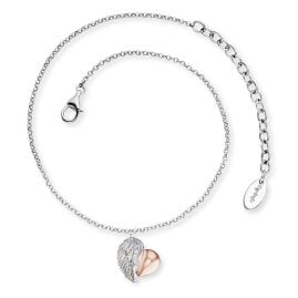 Engelsrufer ERF-HEARTWING-BIR Fußkette Silber Heartwing Roségoldfarben