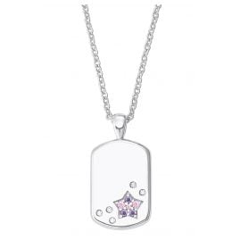 Prinzessin Lillifee 2027207 Silver Kids Necklace Dog Tag with Star