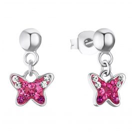 Prinzessin Lillifee 2033997 Girls Stud Earrings Butterfly Silver