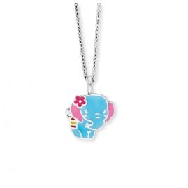 Herzengel HEN-ELEPHANT Silver Necklace for Children Elephant